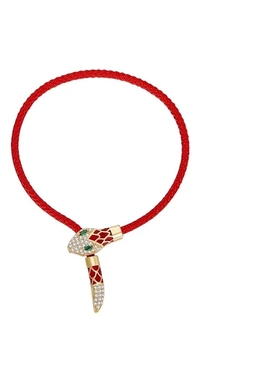 2025新款灵蛇闪钻编织红绳手链女手环手饰轻奢精工个性时尚新约