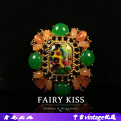 精致小巧果冻树脂高级感个性 设计百搭胸针 青岛vintage中古饰品