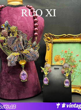 花朵项链套装合金青岛中古饰项链