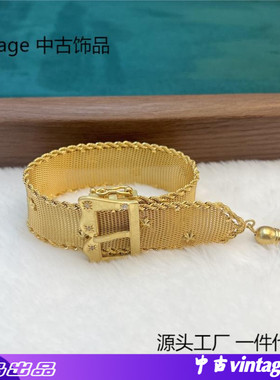 中古vintage重工铜镀真金复古效