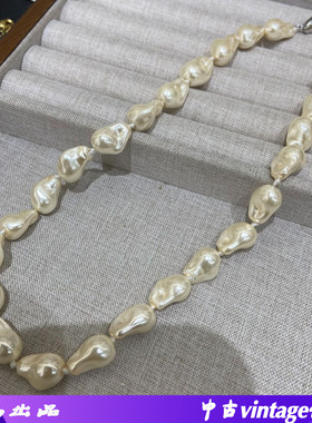 法式复古巴洛克仿珍珠项链锁骨链