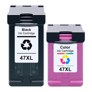 适用原装惠普47墨盒XL大容量黑色墨盒HP4926 4928 4929 4977 4978 4900喷墨打印机hp47XL墨盒可连供加墨水