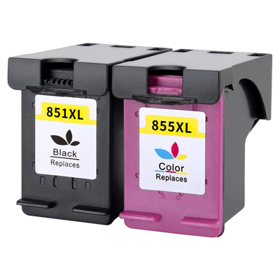 适用惠普HP851XL 855XL墨盒Officejet 100 150 H470b 4168 5168 6208 6318 C4188 D5168适用黑色彩色原装墨盒