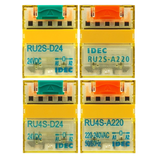 正品一和泉IDEC小型RU2S-RU4S中间继电器D-D24-A220-DC24V-AC220V