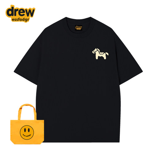 Drew卡通小马纯棉宽松短袖T恤