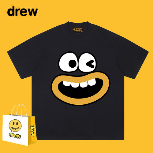DREWESSFODGR笑脸大嘴表情短袖
