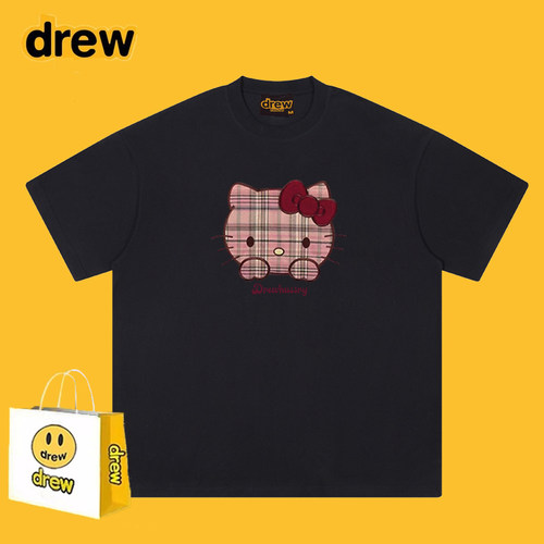 DREWESSFODG卡通格子Kitty短袖