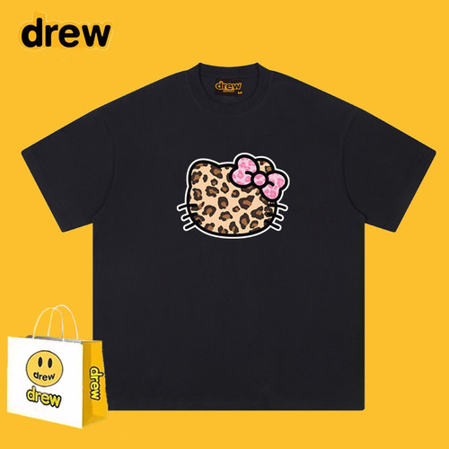 DREWESSFODG豹纹HelloKitty短袖