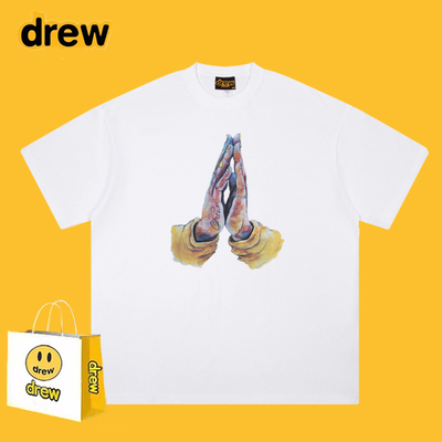 280克重磅Drew笑脸手掌印花短袖