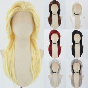 【狼尾合集】cos万用手勾狼尾金色黑色假发手勾毛胚高温丝假发