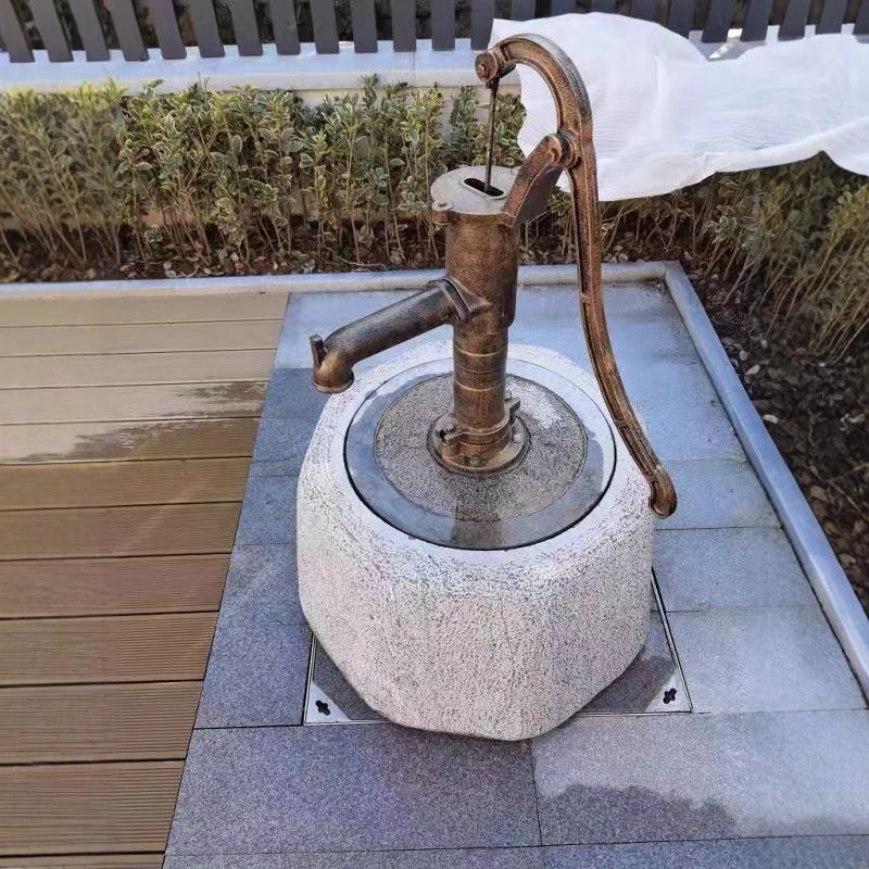 压井抽水机欧艺园浇菜神器水机 手动摇老式铸铁井头家用抽水泵