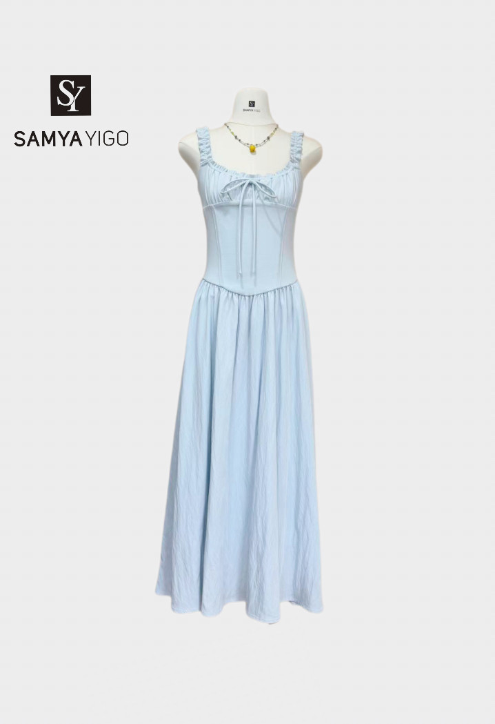 2026 SAMYA YIGO 夏季新款纯色甜美吊带裙1768款连衣裙时尚气质