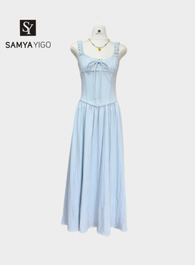 2026 SAMYA YIGO 夏季新款纯色甜美吊带裙1768款连衣裙时尚气质