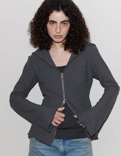 Polysooem双头拉链连帽外套