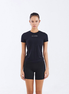 HDEX 25夏季新品纯色基础收腰短袖修身百搭T恤上衣韩国代购