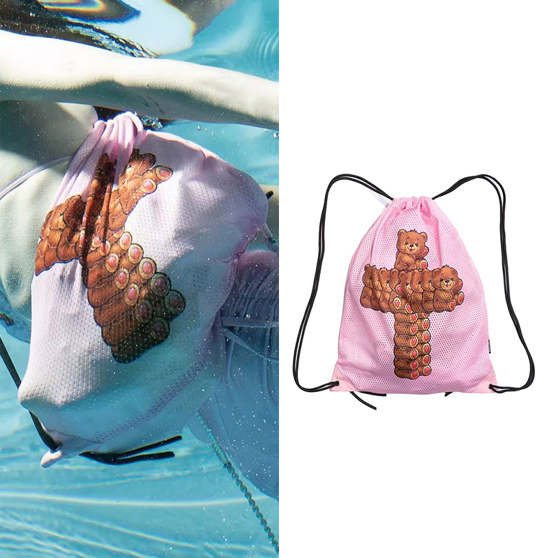 SCULPTOR渔网小熊抽绳包