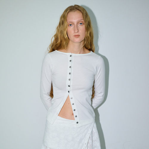 虞书欣同款Polysooem 25秋修身简约两穿法针织衫韩国代购