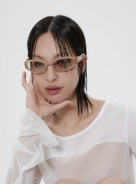 现货OJOS 24夏季新款男女同款摩登复古前卫猫眼太阳眼镜韩国代购