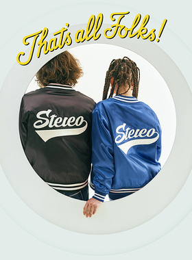 包邮秒发 Stereo Vinyls 乐一通刺绣棒球服夹克情侣百搭韩国代购