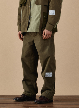 FETCH 春夏男女情侣款日韩街头风宽松直筒工装长裤韩国代购