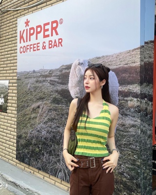 TheOpenProduct夏吊带挂脖背心