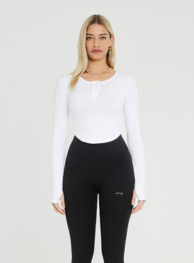 HDEX 25春夏季新品美式基础款运动风长袖T恤宽松上衣韩国代购