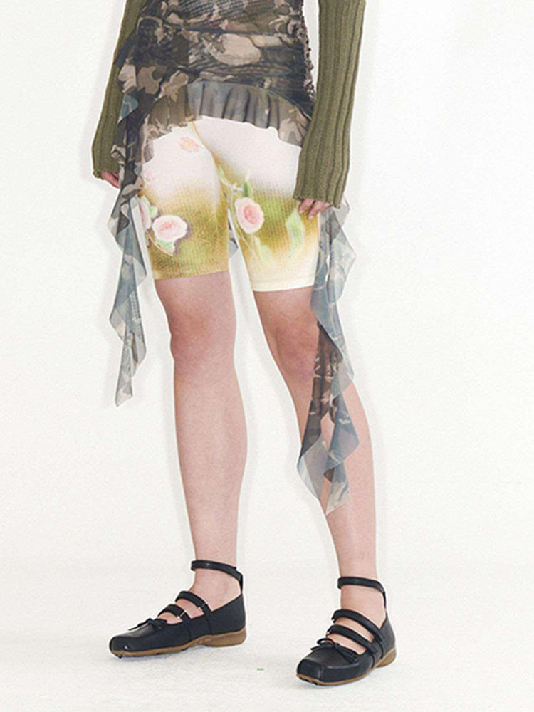 OPENYY花卉晕染打底裤韩国代购