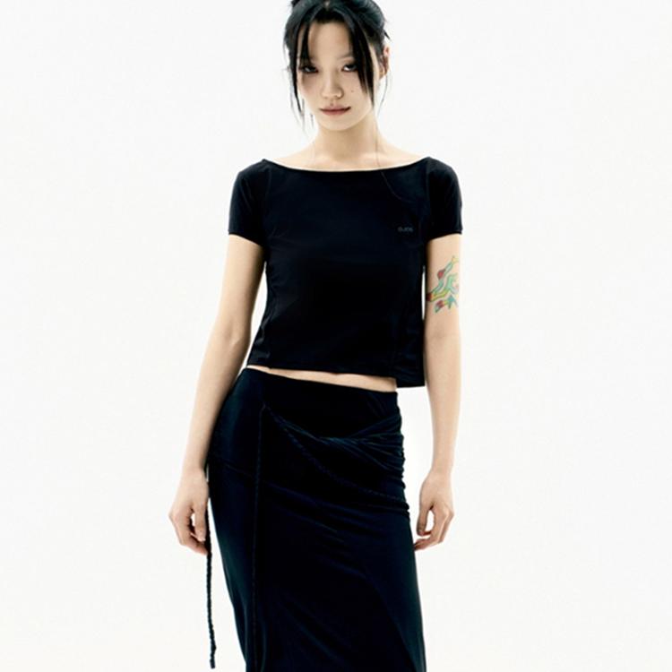 现货OJOS 25春夏新品蕾丝拼接短袖T恤韩国代购