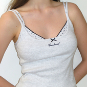 韩国代购 CRANK 25夏草莓星星印花吊带背心两件套辣妹百搭套装