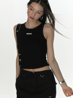 CRANK背心纯欲无袖吊带