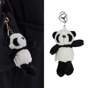 赵露思同款ANOETIC 23熊猫钥匙扣毛绒玩具包包挂件小公仔装饰韩代