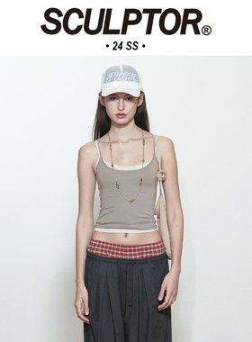 ASA同款现货SCULPTOR 25春夏修身背心吊带女显瘦内搭辣妹韩国代购