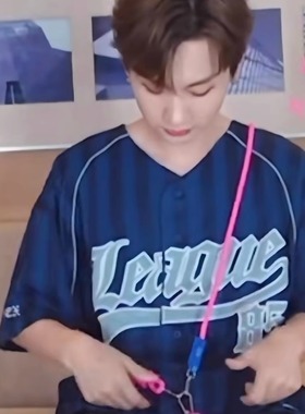 汪苏泷同款HDEX 25夏复古条纹撞色棒球服短袖宽松百搭T恤韩国代购