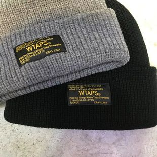 新款秋冬情侣保暖冷帽 WTAPS针织帽毛线帽 余文乐同款帽子