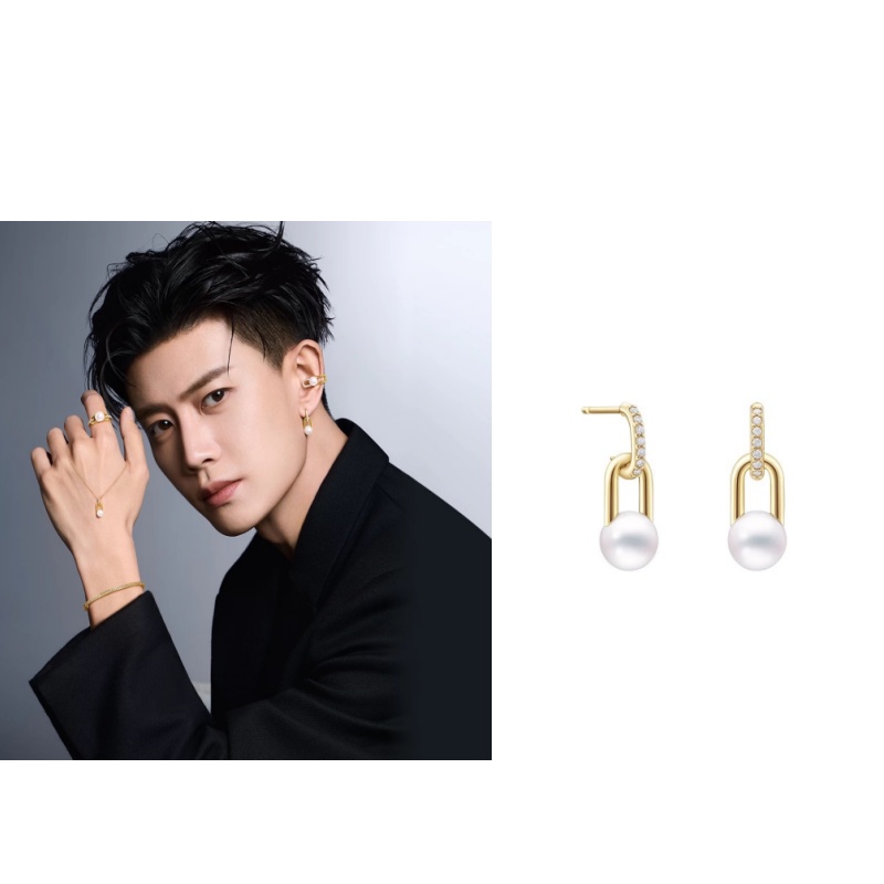 T家同款天然珍珠耳环经典大牌