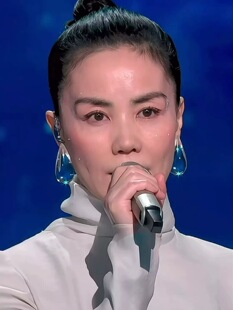 春晚王菲同款耳环高端大气礼仪场合饰品耳钉耳坠夸张耳饰透明水滴