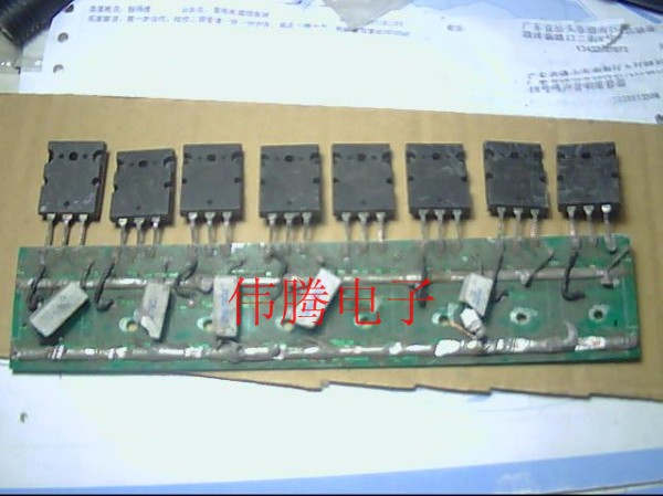原装功放对管 2SA1943 2SC5200 原机带板配对 实物图片