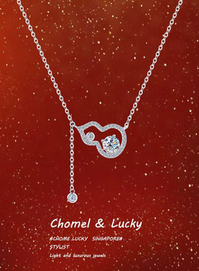 「流苏福禄」纯银s999项链女轻奢小众高级感锁骨链送闺蜜生日礼物