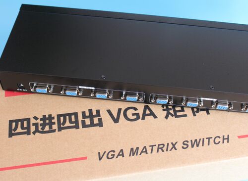 MT-VT414 VGA矩阵切换器4进4出 带音频 支持交叉显示 拼接屏监控
