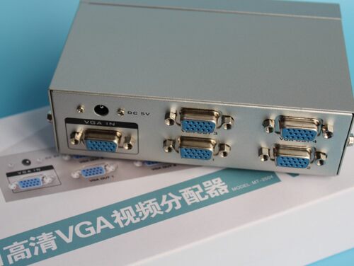 原装MT-2504 250MHZ VGA分屏器4口 一进四出VGA分配器 VGA一分四
