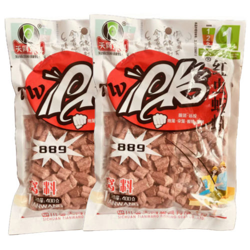 天网PK红虫蚯蚓颗粒打窝料黑坑