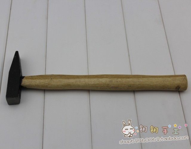 331 气眼铆钉四合扣安装工具 木柄 德式钳工 锤子300克,五金/工具,钳工锤,淘宝优惠券,粉丝福利购,淘宝优惠卷