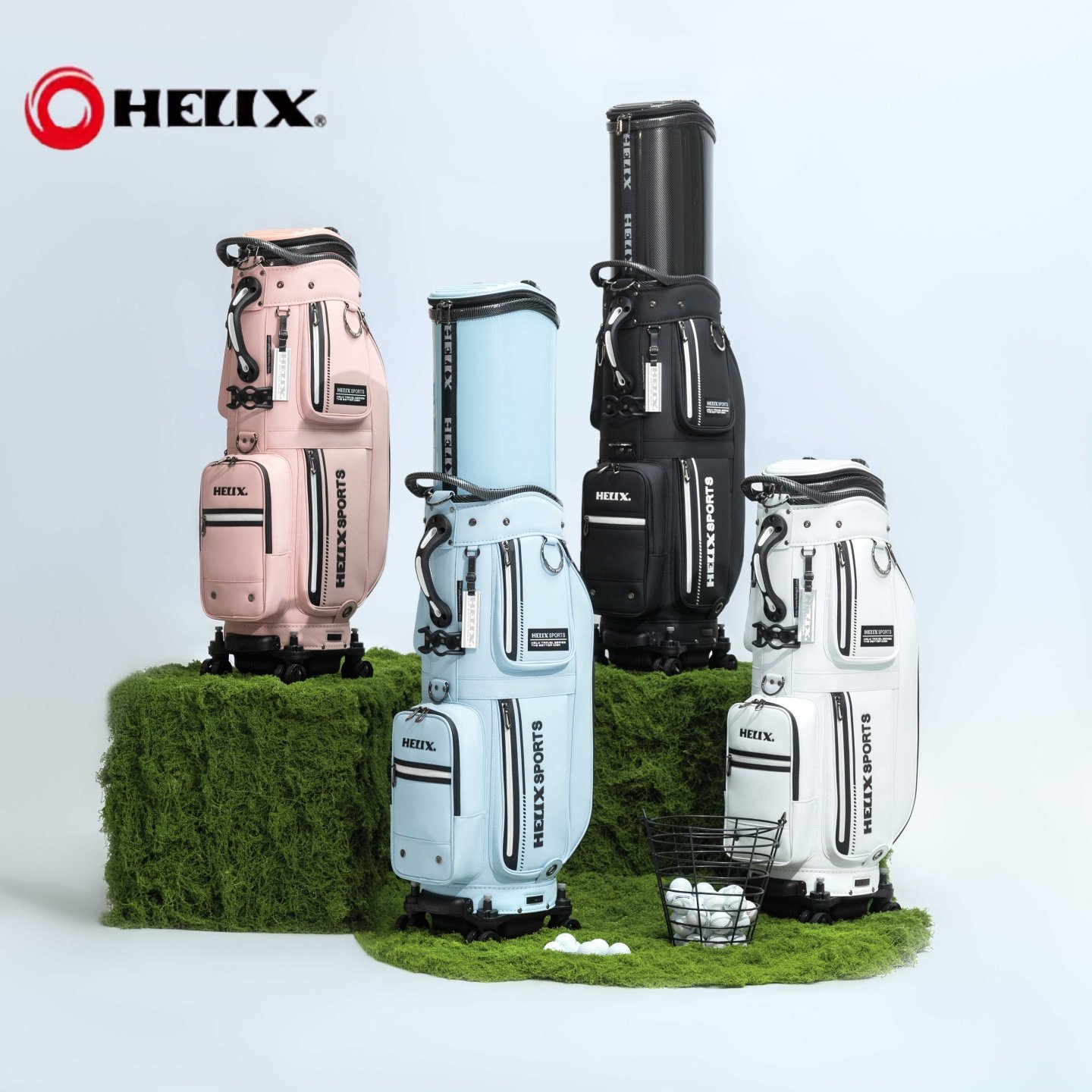 HELIX喜力克斯航空托运球包万向四轮旅行便携男女士球包新款耐磨