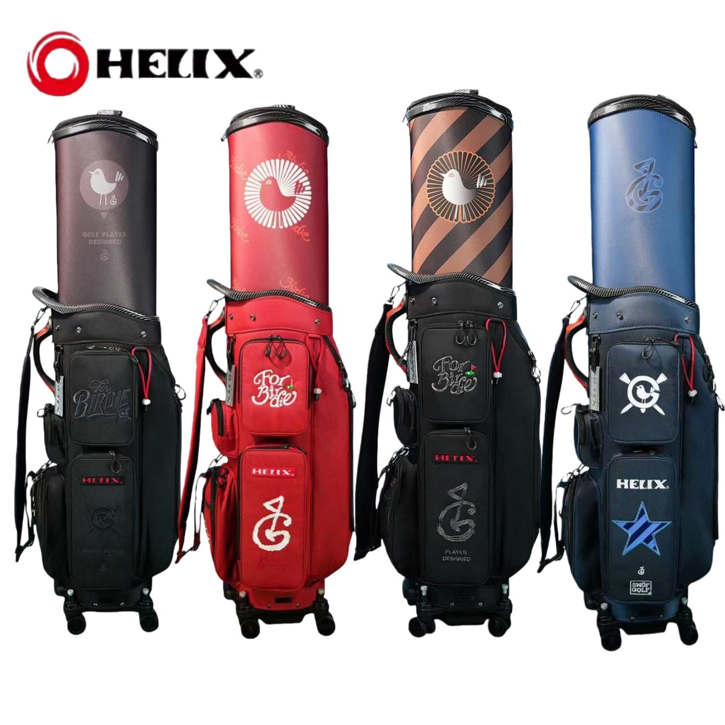 HELIX喜力克斯高尔夫航空托运球包防水限量款golf男女士伸缩球包