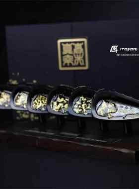 ITOBORI一刀雕高尔夫铁杆组纯金黑武士限定铁杆组带证书礼盒球杆