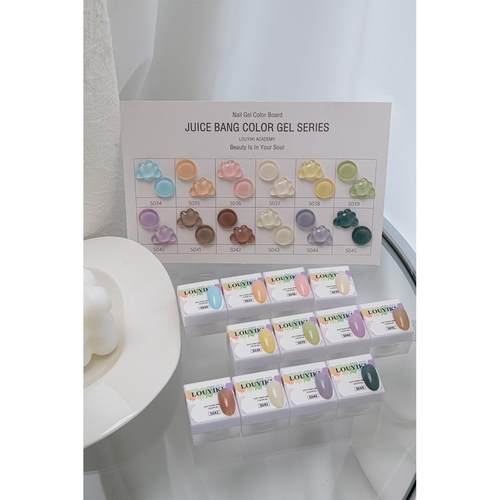 LOUYIKI甲油胶透色爆炸果汽系列