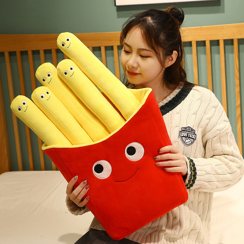创意仿真薯条公仔抱枕毛绒玩具网红零食女生拍照道具儿童生日礼物,玩具/童车/益智/积木/模型,毛绒/玩偶/公仔/布艺类玩具,淘宝优惠券,粉丝福利购,淘宝优惠卷
