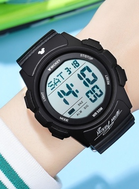 迪士尼潮流时尚青少年初高中男生多功能电子表15181