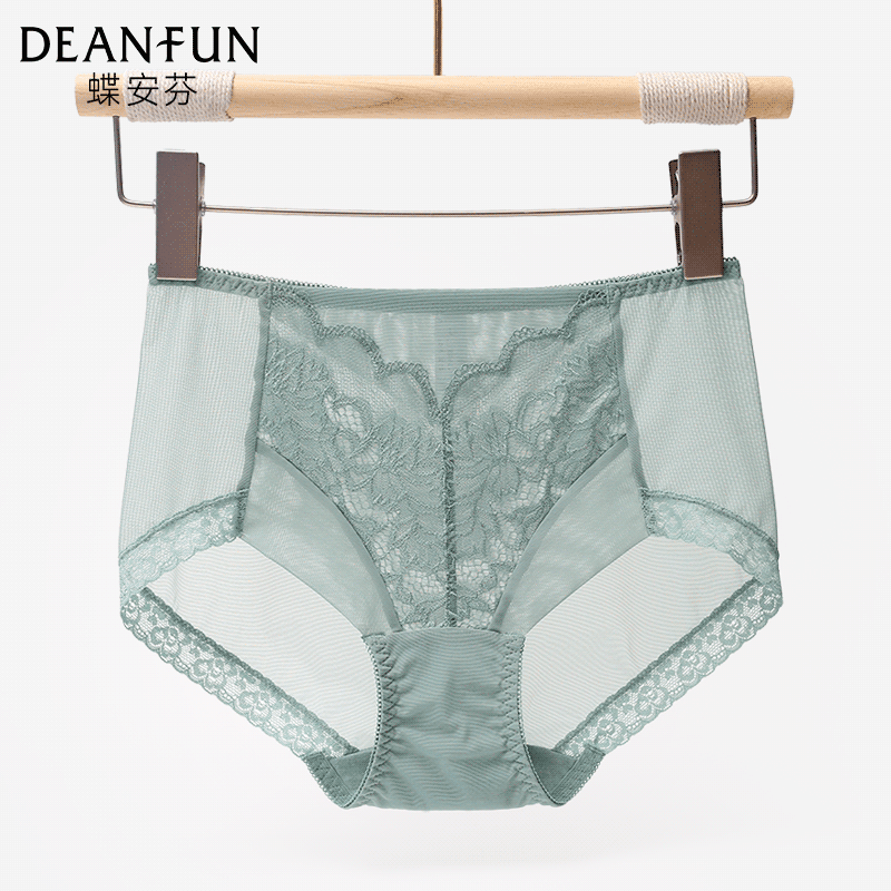 蝶安芬内裤女夏季薄款性感全网纱蕾丝无痕纯棉裆2025新款女生短裤