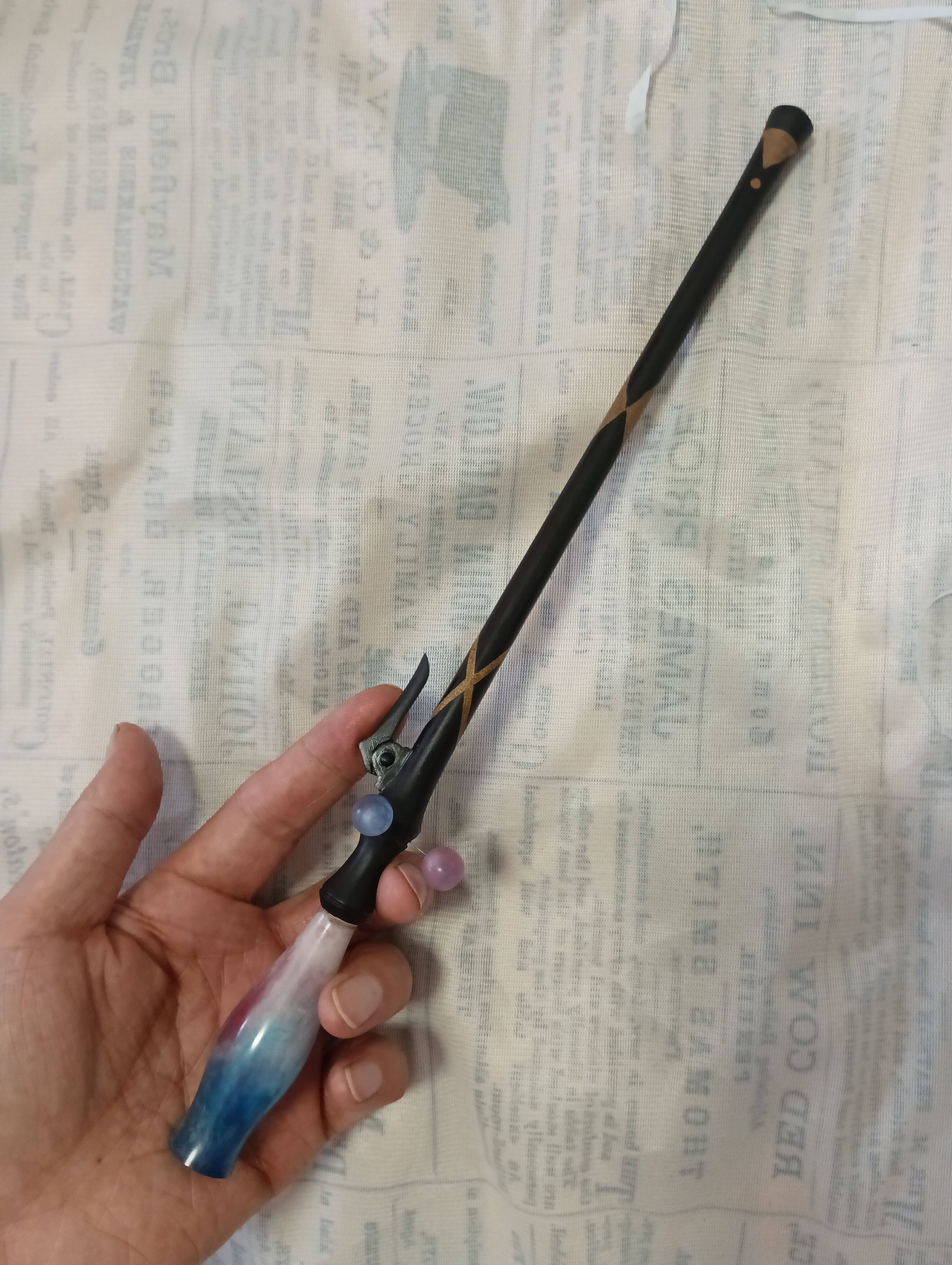 魔杖定制原神cos道具服胡桃武器模型哈利波特手杖木制摆件装饰